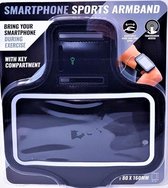 Smartphone Sport Armband - Geschikt Voor Telefoons met afmeting 80x160 mm - Met Touchscreen - Waterdicht - Veilig - Sleutelhouder -