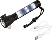 Capture Outdoor, "Power Flashlight" oplaadbare USB Zaklamp + Powerbank functie, 2 in 1, 3 Watt, raambreker, gordelsnijder, ...