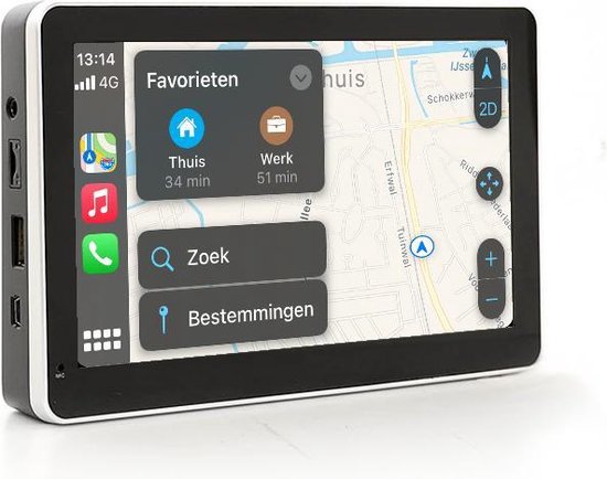 Gemakkelijk moeilijk blozen Navigatiesysteem - met Apple CarPlay en Android Auto | bol.com