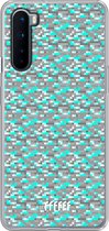 OnePlus Nord Hoesje Transparant TPU Case - Minecraft - Diamonds! #ffffff