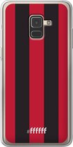 Samsung Galaxy A8 (2018) Hoesje Transparant TPU Case - AC Milan #ffffff