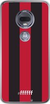 Motorola Moto G7 Hoesje Transparant TPU Case - AC Milan