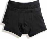 Fruit Of The Loom Heren Klassieke Shorty Katoenrijke Boxershorts (2 stuks) (Zwart)