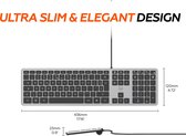 Bedraad toetsenbord - Mobility Lab - ML302843 - ULTRA SLIM DESIGN - Perfect design voor thuis of op kantoor - FOR WINDOWS