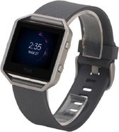 GREY | Sport horloge band compatibel met Fitbit Blaze | siliconen verstelbare - vervangende sportpolsband compatibel met Fitbit Blaze | Large