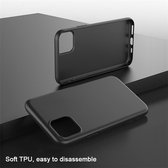 Iphone 12 Pro Matzwart Siliconen Hoesje|Shockproof | Niet Verkleurend