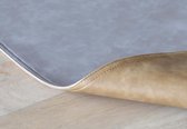 Placemat Dubbelzijdig Leatherlook - Lederlook 30x45cm Frost gray(616)/ Bone Brown(617)