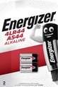 Pile alcaline Energizer - 4LR44 - 6 V - Lot de 2 - Blister