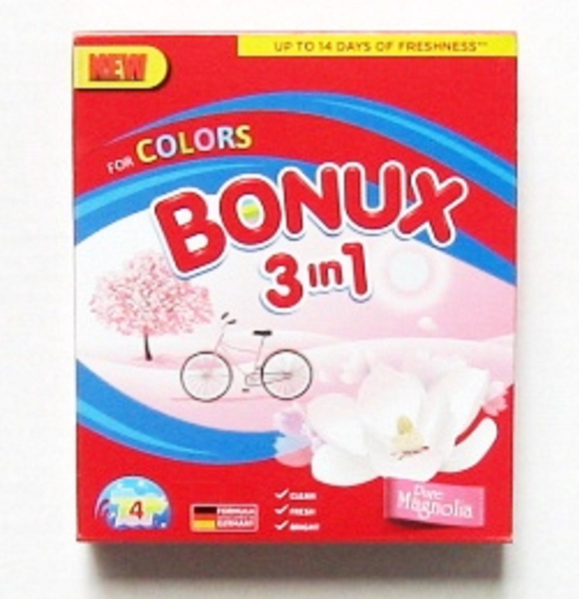 Bonux 3 in 1 Waspoeder - 6 x 400 gram - 24 wasbeurten - Colors Pure Magnolia