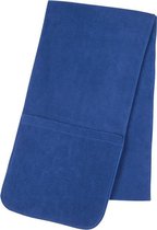 Fleece sjaal met 2 opbergvakken - blauw