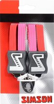 Snelbinder Triobinder Extra Kort 49cm Roze Rood
