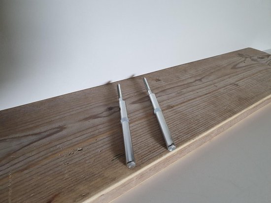 Snor versnelling Minst Steigerhout plank + Blinde Plankdragers | 95cm | Steigerplank (2x  geschuurd) |... | bol.com