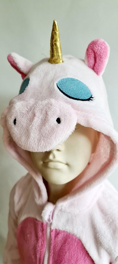 Onesie, Jumpsuit "Unicorn" hooded kids series voor lengte 1.25 mtr