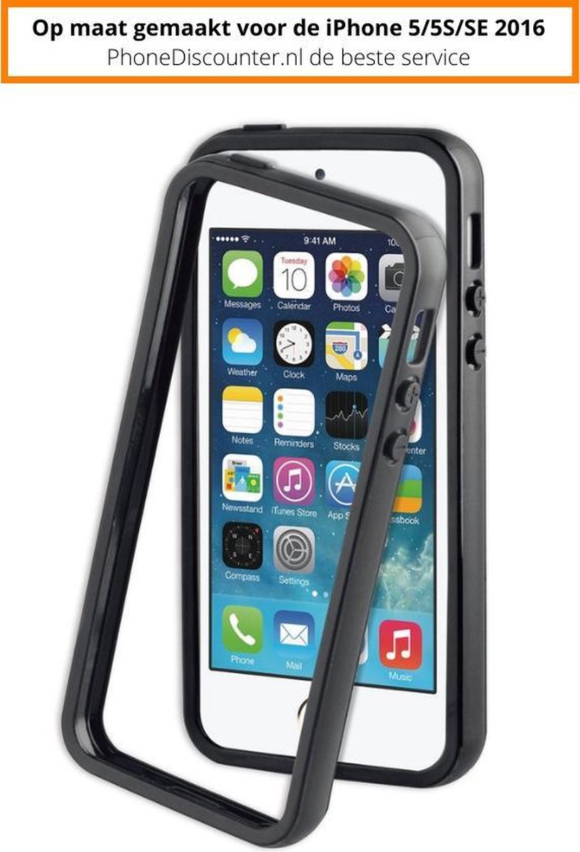 Fooniq Telefoonhoesje - Bumper - Geschikt Voor Apple IPhone 5 - Zilver