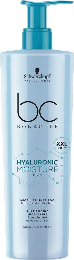 SCHWARZKOPF BonaCure Hyaluronic Moisture Kick Micellar Shampoo 500 ml |  bol.com