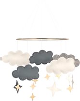 Fantasy Clouds Baby Mobiel - Stone Blue