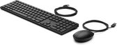 HP 320MK - toetsenbord en muis set - QWERTY - Engels - zwart