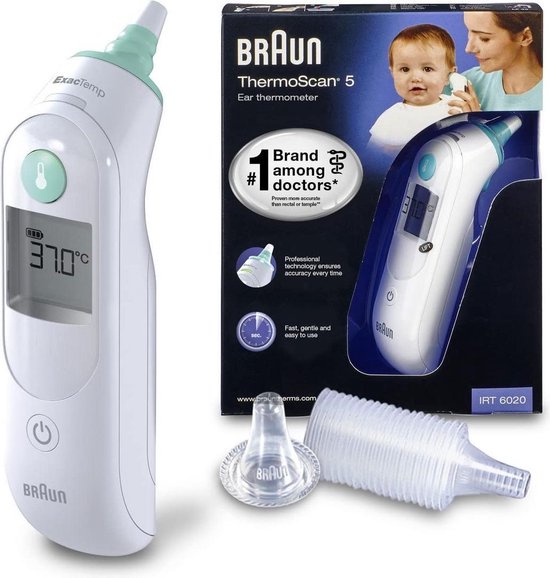 Verlengen Kwaadaardig Identiteit Braun IRT 6020 Mnla - Thermometer | bol.com