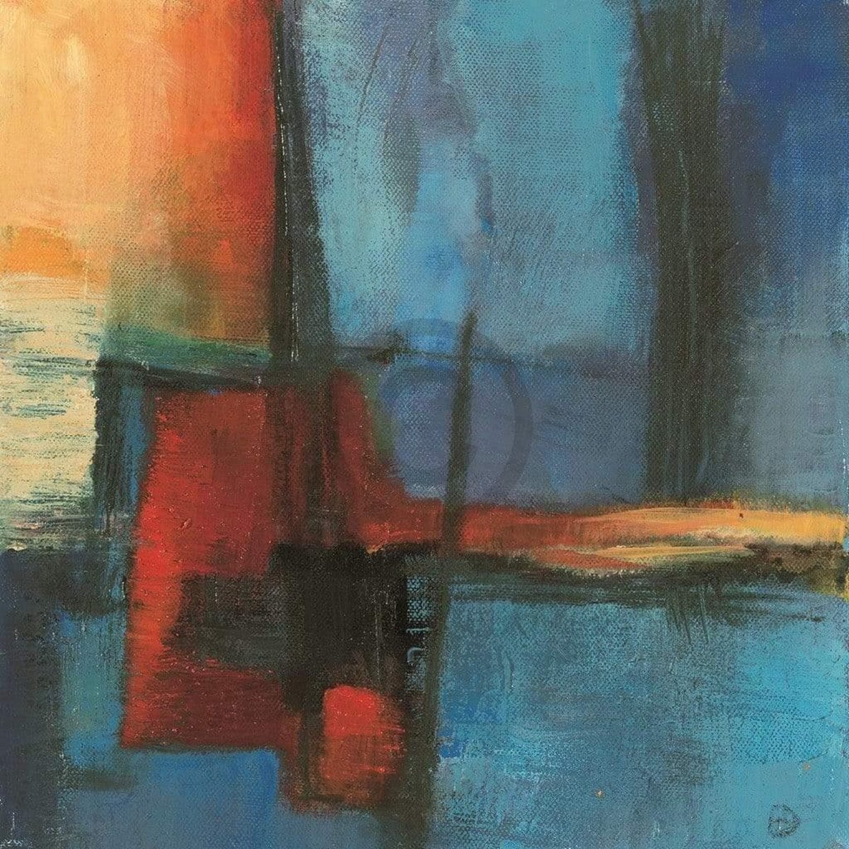PGM Kunstdruk Bea Danckaert - Abstract Night 30x30cm Divers