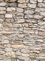 Fotobehang - Stone Wall II 192x260cm - Vliesbehang