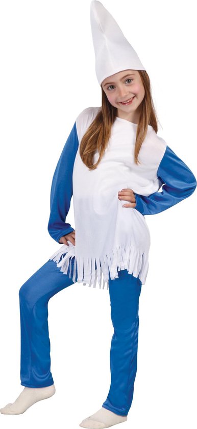 FIESTAS GUIRCA, S.L. - Kleine blauwe kabouter kostuum voor meisjes - jaar) - Kinderkostuums