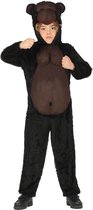 FIESTAS GUIRCA, S.L. - Zwart en bruin gorilla pak voor kinderen - 110/116 (5-6 jaar) - Kinderkostuums
