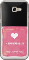 Samsung Galaxy A5 2017 hoesje siliconen - Nagellak - Soft Case Telefoonhoesje - Print / Illustratie - Roze