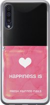 Samsung Galaxy A50/A30s hoesje siliconen - Nagellak - Soft Case Telefoonhoesje - Print / Illustratie - Roze
