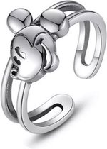 Ring Mickey Mouse 1 - Zilverkleurig