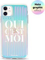 iPhone 11 hoesje - TPU Hard Case - Holografisch effect - Back Cover - Oui C'est Moi (Holographic)