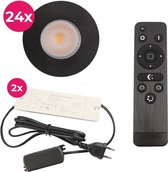 Olucia Dico - Inbouwspot - Zwart - Dimbaar  - IP65
