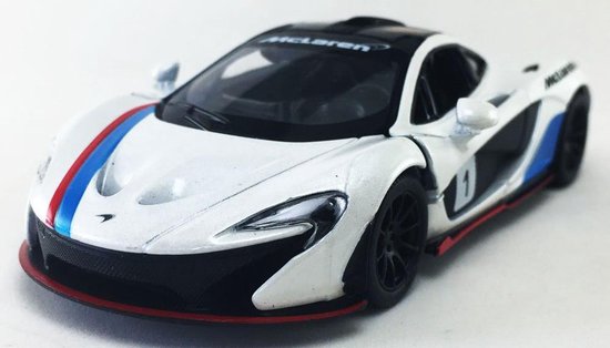 McLaren P1 (Wit)  1/36 Kinsmart - Modelauto - Schaalmodel - Model auto  - Miniatuurauto - Miniatuur autos