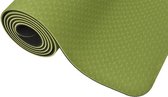 Ecoyogi - Tapis de yoga TPE - 183 cm x 61 cm x 0,6 cm - Vert / noir