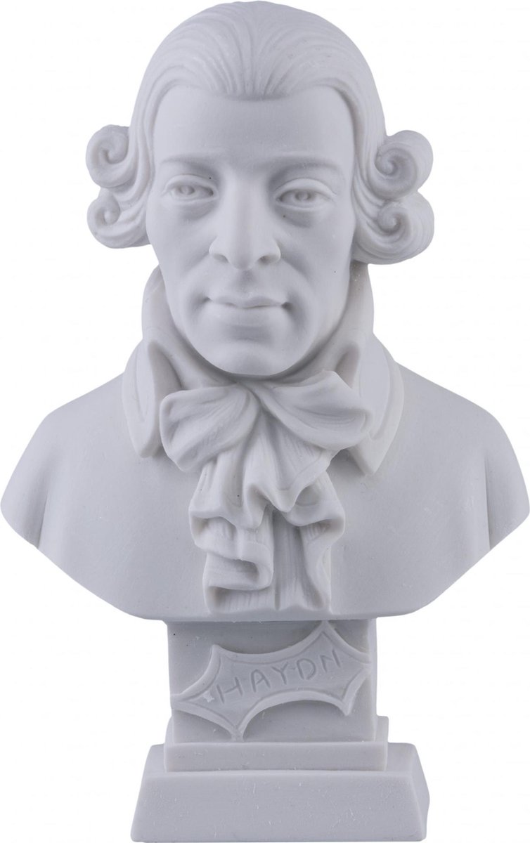 Music Gifts - Albast borstbeeld Haydn - 11 cm