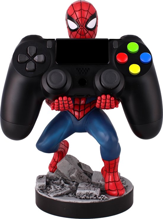 Foto: Cable guy spider man telefoonhouder game controller stand met usb oplaadkabel 8 inch