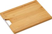 Bamboe houten snijplank 28 x 38 cm - Keukenbenodigdheden - Kookbenodigdheden - Snijplanken van hout - Snijplankjes/snijplankje