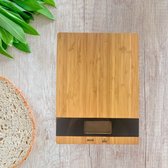 Orange85 Digitale - bamboe - keukenweegschaal - 5kg - digitaal - display - Weegschaal keuken - Bruin - Natuurlijke look
