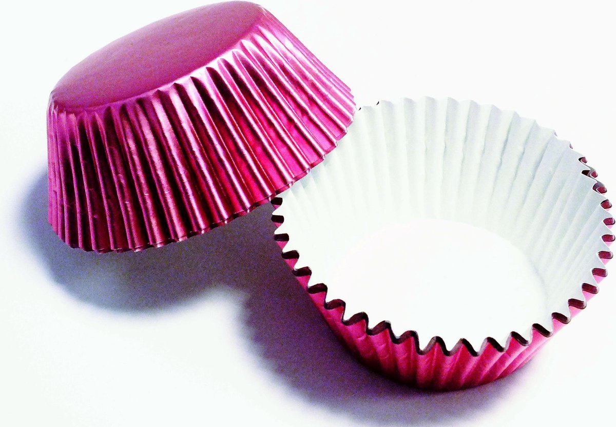 Cupcake Cups PME Metallic Roze 30 stuks