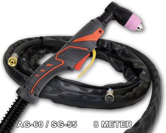 Torcia al plasma STAHLWERK AG-60 / SG-55 con tubo flessibile da 5 metri Taglierina al plasma fino a 70A Attrezzatura per saldatura Accessori originali
