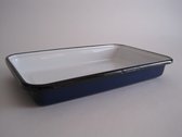 Emaille ovenschaal - 35 x 20 cm - donkerblauw