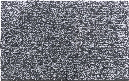 Lucy's Living Luxe badmat GRACI Dark Grey and White – 50 x 80 cm - antraciet en wit - donker grijs - douchemat - badmatten - badmat antislip - badkamer - badmat zwart - badtextiel - polyester