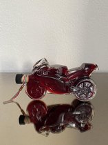 JMP Gifts - Exclusieve handgemaakte decoratieve wijnfles in de vorm van een race motor (ROOD) - Fles - Decoratie - Kunst - Sierstuk - luxe cadeau - gift - presentje - uniek glaswer