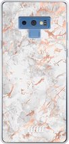 Samsung Galaxy Note 9 Hoesje Transparant TPU Case - Peachy Marble #ffffff