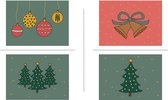 Kerstkaarten - Kerstkaarten met enveloppen - Wenskaarten - Luxe -  Set van 20 stuks - Zonder tekst