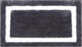Lucy's Living Luxe badmat KUBIK Black – 45 x 65 cm - zwart - douchemat - badmatten - badmat antislip - badkamer - badmat zwart - badtextiel - polyester