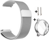 Metalen Milanees Bandje - Geschikt voor Samsung Galaxy Watch Active 2 - 44 mm - Zilver