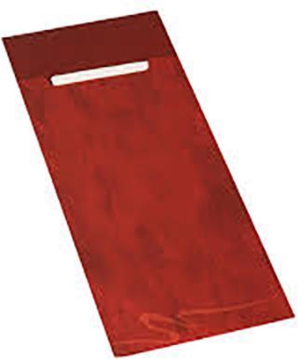 Bestekzakje bordeaux met wit servert ds a 520 stuks