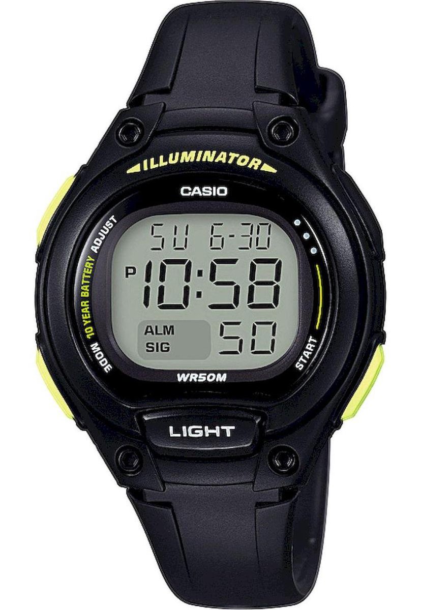 Casio Collection LW-203-1BVEF Unisex Horloge 35 mm - Zwart