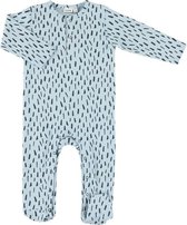 Trixie - Onesie met voetjes - Blue Meadow - 0-1m