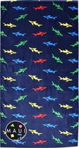 Maui & Sons Strandlaken Junior 70 X 140 Cm Katoen Donkerblauw